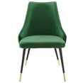 thumbnail image 6 of Modway Adorn 17.5" Tufted Performance Velvet Dining Side Chair in Emerald Green, 6 of 9