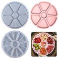 thumbnail image 2 of Milue DIY Mold Tray Coaster Resin Mold Nut Snacks Tray Organizer Dish Silicone Mold, 2 of 10