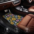 thumbnail image 6 of Naloa Colorful Sunflowers Car Foot Mat Set of 4 Pieces - Universal Floor Liner Neoprene Full Set Floor Mats for Cars Trucks SUV, 6 of 7