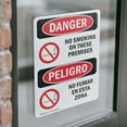 thumbnail image 4 of (2 Pack) No Smoking On These Premises Bilingual OSHA Danger Sign, 4 of 7