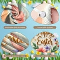 thumbnail image 4 of Bunny Design Easter Welcome Banner Colorful Eggs Bunny Backdrop Cute Chick Spring Flowers Easter Display for Easter Party Spring Gathering Photo Booth, 4 of 9