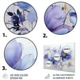 thumbnail image 3 of Designart "violet Tranquil Petals III" Abstract Botanicals Metal Art Print, 3 of 5