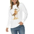 thumbnail image 3 of Plus Size Mariachi Lasso Graphic Long Sleeve Crewneck Tee - White 3XL, 3 of 4