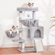 thumbnail image 2 of Cat Tree Hey-brother MPJ006SW para gatos de interior, color gris claro, 2 of 8