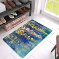 thumbnail image 3 of MKHERT Abstract Floral Watercolor Painting Spring Flower Doormat Rug Home Decor Floor Mat Bath Mat 30x18 inch, 3 of 3