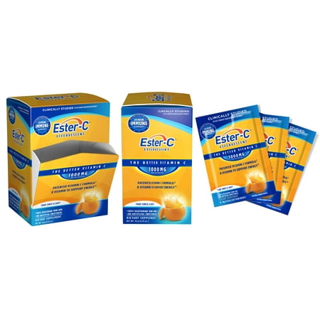 - Ester-C® Effervescent, 1,000 mg, 21 packets