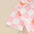 thumbnail image 6 of HCNTES Toddler Girl Outfit Cute Cartoon Printed Ruffle Short Sleeve Tee and Shorts 2 Piece Set 6M 12M 18M 24M 2T 3T 4T Toddler Baby Girls Summer Outfits, 6 of 8
