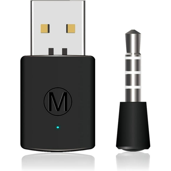 DEWIN Bluetooth Dongle Adapter USB 4.0 - Bluetooth Dongle Receiver, Mini Dongle Receiver and Transmitters Compatible with PS4 PlayStation 4 Wireless Adapter Kit Support A2DP HFP HSP