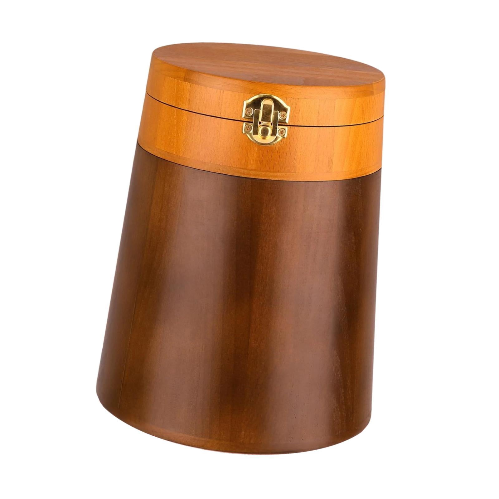 Serenable Memorial Pet Urn Cremation Urn Wooden Funeral Container Jar Burial Souvenir Keepsake Memorial Ash Holder for Cat Kitten Bunny