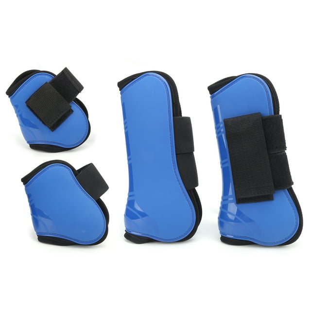 Bottes de Protection pour Sabots de Cheval, Sangles Réglables Bottes de Protection pour Jambes de Cheval Réglables pour la Protection contre le Saut pour l'Équitation
