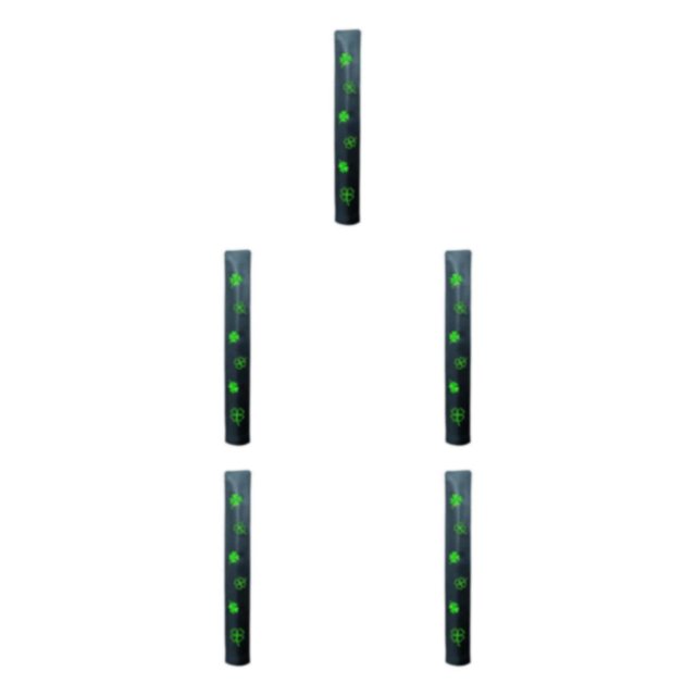 Baohd PU Golf Alignment Stick Cover Case Premium Holder Embroidered Waterproof Black 14.17x1.97 Inch 5Set