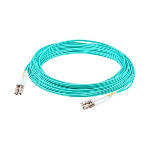 AddOn 3.5m LC to LC Aqua OM4 Duplex OFNR Riser-Rated Fiber Patch Cable