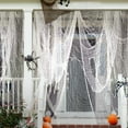 thumbnail image 4 of JoyMoreHome Halloween Creepy Cloth Decorations,30X72 Inch Black Scary Halloween Gauze Cloth Party Props,Spooky Cloth for Haunted House,Outdoor Patio,Garden, 4 of 5