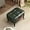 Green Black, variant on 1pc Vintage Style Faux Leather Ottoman Footstool - Wooden Frame, Upholstered Interior, Multi-Use Footrest for Living Room, Entryway, Office (Green Black)