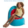 thumbnail image 2 of Posh Creations Bean Bag Chair Cover, Soft Shark Lounger, Kids, 2.5 ft, Blue, 2 of 8