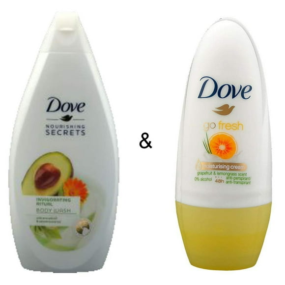 Body Wash Invigo Ritual 500 by Dove & Roll-on Stick Go Fresh Grapefruit 50 ml by Dove