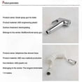 thumbnail image 3 of Stainless Steel Handheld Bidet Sprayer with Self-Cleaning Nozzle and Spray Gun for Bathroom Use, 3 of 4