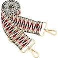 thumbnail image 1 of LAICAIW Grand Bandoulière Réglable Ceinture de Remplacement Style Guitare Sac à Bandoulière Sac à Main Sangle Multicolore en Toile (Grand : 1,97 Pouces(5CM)) (Color32), 1 of 5