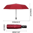 thumbnail image 3 of 38.18*21.65 Inch Travel Umbrella Windproof Auto Open & Close Collapsible Folding Small Compact Backpack Car travel Essentials Purse Umbrellas for Rain, 3 of 9