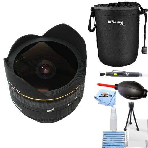 Sigma 15mm F 2 8 Ex Dg Diagonal Fisheye Lens For Canon Ef Starter Bundle With Lens Pouch Lens Cleaning Pen Blower Microfiber Cloth And Cleaning Kit Walmart Com Walmart Com
