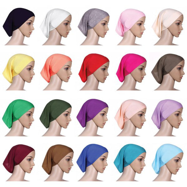 Soft Elastic Under Scarf Hijab Style Bonnet Cap Head Wear Islamic Egyptian Hat 