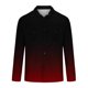thumbnail image 5 of Blusa y camisa de manga larga con cuello vuelto para hombre, estilo informal, a la moda, con botones, bolsillos dobles y estampado degradado, camisa de trabajo de manga larga con cuello vuelto, blusa, 5 of 5