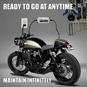 MOTOPOWER MP00205B 12V 1000mA Automatic Battery Charger, Battery Maintainer, Trickle Charger, and Battery Desulfator with Timer Protection