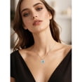 thumbnail image 3 of CACA LADY Dad Daughter Gift Heart Locket Necklace That Holds 2 Pictures, 925 Sterling Silver Heart Shaped Picture Locket Jewelry, 3 of 6