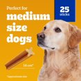 thumbnail image 3 of PEDIGREE DENTASTIX Oral Care Medium Breed Dog Treats Beef, 25 Sticks 608g Pouch, 3 of 13