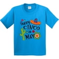 thumbnail image 3 of Inktastic Happy Cinco De Mayo Sombrero, Cactus, Flowers Youth T-Shirt, 3 of 5