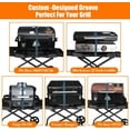 thumbnail image 3 of Searglow Grill Stand for Ninja Woodfire Grill,Grill Cart,Collapsible Outdoor Grill Stand Fit for Ninja Woodfire Outdoor Grill(Ninja OG701),Traeger Ranger,Pit Boss 10697,10724,22" Blackstone Griddle, 3 of 9
