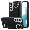 thumbnail image 1 of For Samsung Galaxy S22 Non-slip Full Coverage Ring Pu Phone Case With Wristband, 1 of 5