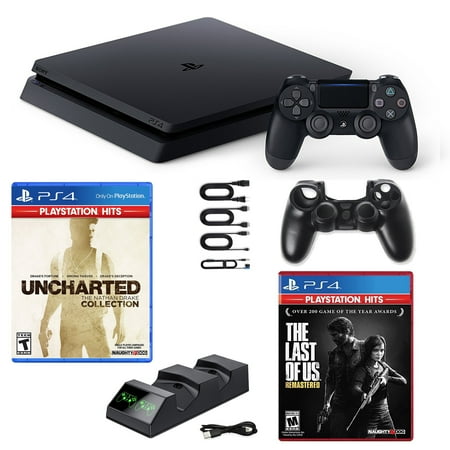 PlayStation 4 Slim 1TB Console Greatest Hits Games and Accessories