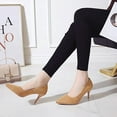 thumbnail image 5 of High Heels Pumps Closed Toe Heels Women's Pumps Stiletto Pointed Toe Dress Shoes Wedding Prom Bridal Work Office Bride Guest Trendy Dressy Fashion Pump Shoes, 5 of 10