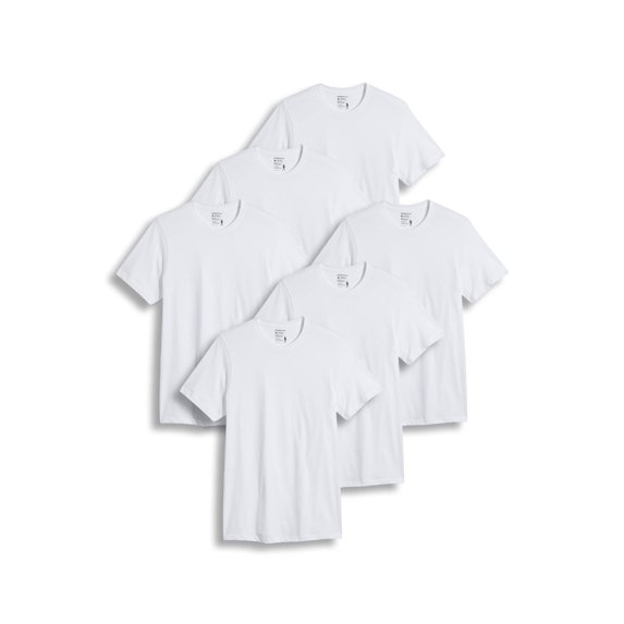 Jockey Mens Big & Tall Classic Crew Neck 6 Pack T-Shirt Short Sleeve Shirt