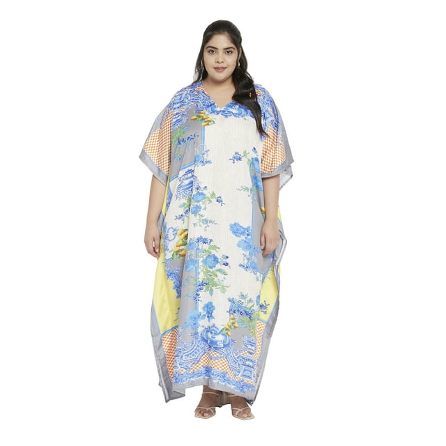 Oussum Robes Caftans Grande Taille pour Femmes Longue Robe Maxi Caftans pour Dames