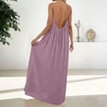 thumbnail image 3 of Misright Women's Backless Flowy Beach Maxi Dress, 3 of 10