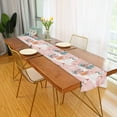 thumbnail image 2 of Yayeee Table Runner 70 inches Long Home Kitchen Dinning Party Decoration, Pink Christmas Snowman, 2 of 7