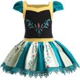 thumbnail image 3 of HIHCBF Princesa Niñas Leotardos Ballet Danza Falda Tutús Manga Corta Ropa de Baile Halloween Fiesta de Navidad Vestido de Lujo, 3 of 5
