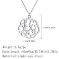 thumbnail image 3 of Arabic Calligraphy Pendant Stainless Steel Women's Islamic Muslim Talisman Pendant Jewelry, 3 of 4
