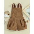 thumbnail image 2 of Bslissey Baby Boys Causal Overalls Sleeveless Patchwork Straps Short Jumpsuit Infant Backless Romper Shorts Toddler Summer Outfit 3M 6M 9M 12M 18M 24M, 2 of 9