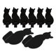 thumbnail image 5 of PTOOTP 8 ganchos adhesivos creativos con forma de gato, de acero inoxidable, sin clavos, para colgar toallas, abrigos y decorar la pared (gris), 5 of 7