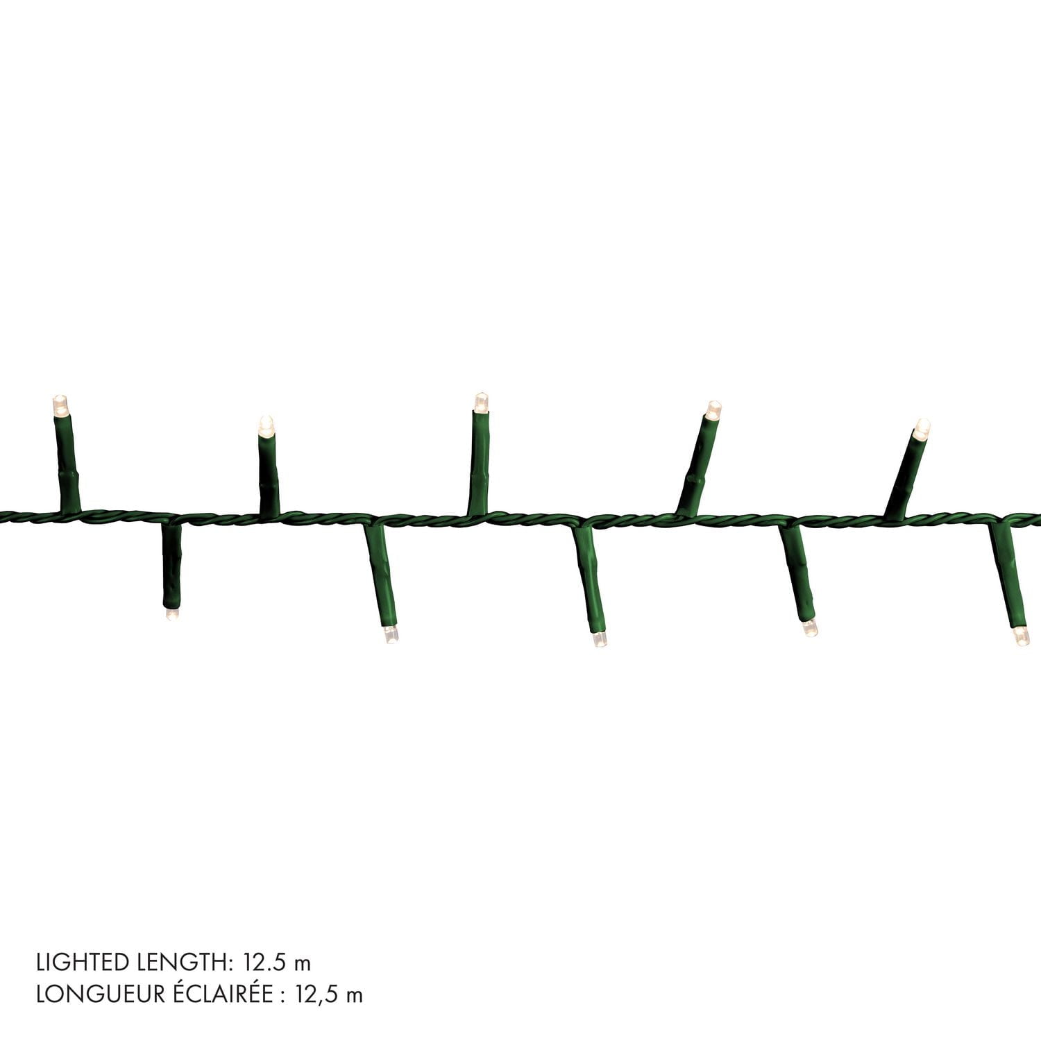 500L 5MM LED Multifunction Light String in Warm White, Green Wire