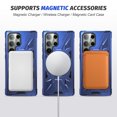 thumbnail image 2 of for Samsung Galaxy S24 Ultra Hybrid Back Case, Luxury 360 Degree Rotating Magnetic Bracket TPU+PC Shock-Absorbing Support Magnetic Car Mount Phone Case Cover for Samsung Galaxy S24 Ultra - Blue, 2 of 8