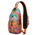 thumbnail image 1 of Boho Chic Crossbody Sling Bag Vintage Artistic Lightweight Backpack for Short Adventures, 1 of 6