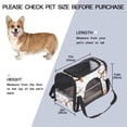 thumbnail image 3 of Tree Pet Carrier Bag 900D Oxford Cloth Fabric 17x10x11.8 in Sherpa Base Nylon Webbing 43x26x30 cm - Comfortable and Durable Travel Crate for Small Pets, 3 of 7