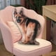 thumbnail image 4 of Almohada de peluche para perro, juguete de peluche, muñeco abrazable cómodo, juguetes de acompañamiento para coche, dormitorio, regalos de vacaciones, 4 of 6