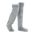 thumbnail image 3 of Calcetines hasta la para mujer, medias peludas para dormir en casa, cálidas, súper suaves, hasta el muslo, para el hogar y la sala de 90cm Salvador  Calcetines largos y peludos, 3 of 10