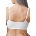 thumbnail image 2 of Amoena Womens Fleur Wire-Free Front Closure Cotton Pocketed Mastectomy Bra White MA/B, 2 of 2