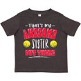 thumbnail image 3 of Inktastic That's My Awesome Sister out There with Softballs Boys or Girls Toddler T-Shirt, 3 of 5
